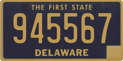 DE license plate 945567