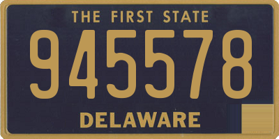 DE license plate 945578