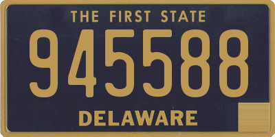 DE license plate 945588