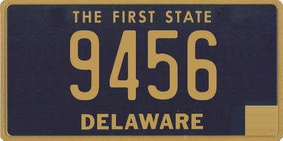 DE license plate 9456
