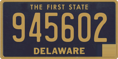 DE license plate 945602