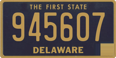 DE license plate 945607