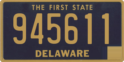 DE license plate 945611