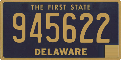DE license plate 945622