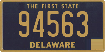 DE license plate 94563