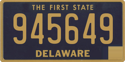 DE license plate 945649