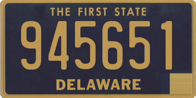 DE license plate 945651