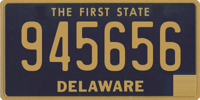 DE license plate 945656