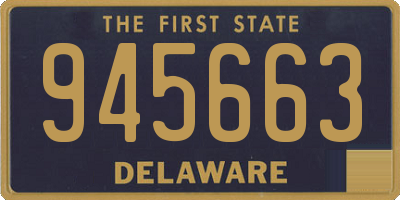 DE license plate 945663