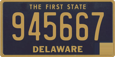 DE license plate 945667