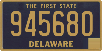 DE license plate 945680