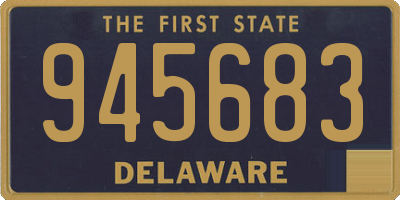 DE license plate 945683