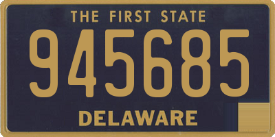 DE license plate 945685
