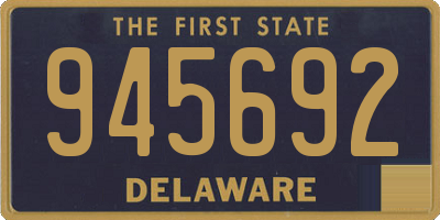DE license plate 945692