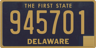 DE license plate 945701
