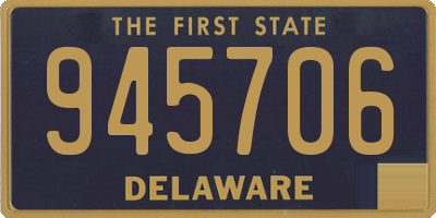 DE license plate 945706