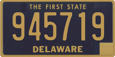 DE license plate 945719