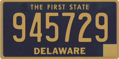 DE license plate 945729