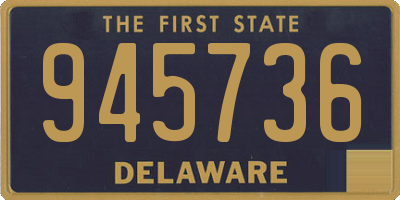 DE license plate 945736