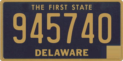 DE license plate 945740