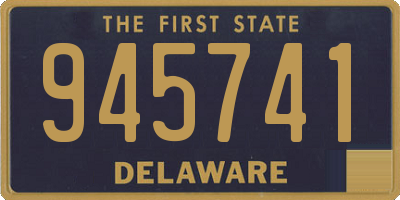 DE license plate 945741