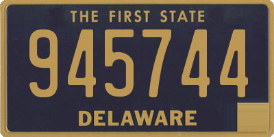 DE license plate 945744