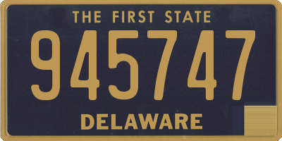 DE license plate 945747