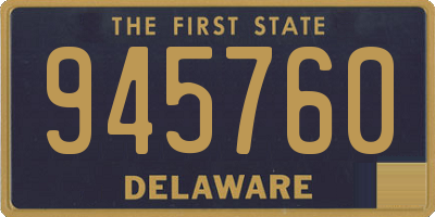 DE license plate 945760