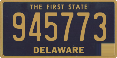 DE license plate 945773