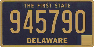 DE license plate 945790