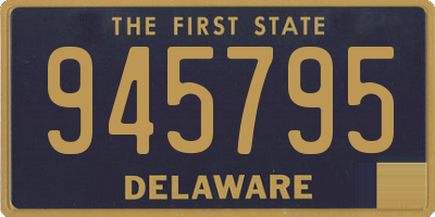 DE license plate 945795
