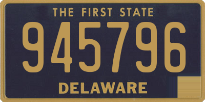 DE license plate 945796
