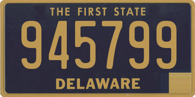 DE license plate 945799