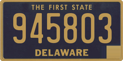 DE license plate 945803