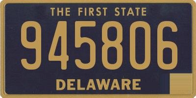 DE license plate 945806