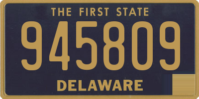 DE license plate 945809
