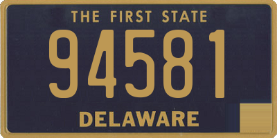 DE license plate 94581