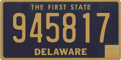 DE license plate 945817