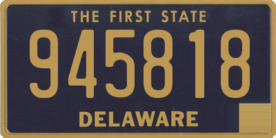DE license plate 945818