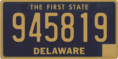 DE license plate 945819