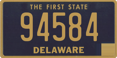 DE license plate 94584