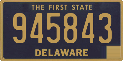 DE license plate 945843