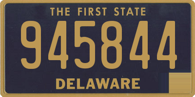 DE license plate 945844