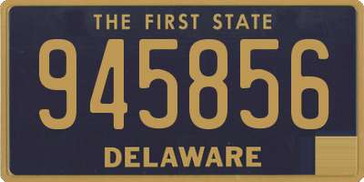 DE license plate 945856