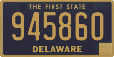 DE license plate 945860