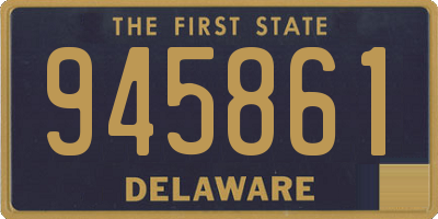 DE license plate 945861