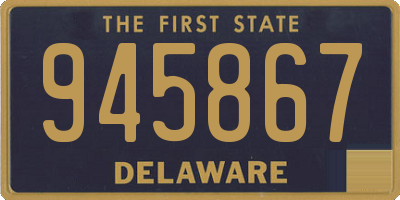 DE license plate 945867