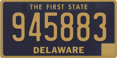DE license plate 945883