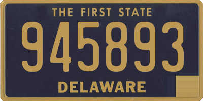 DE license plate 945893