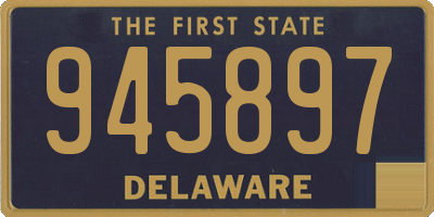 DE license plate 945897